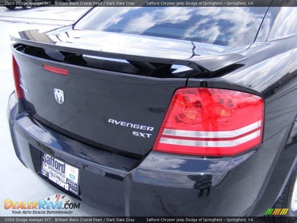 2009 Dodge Avenger SXT Brilliant Black Crystal Pearl / Dark Slate Gray Photo #30