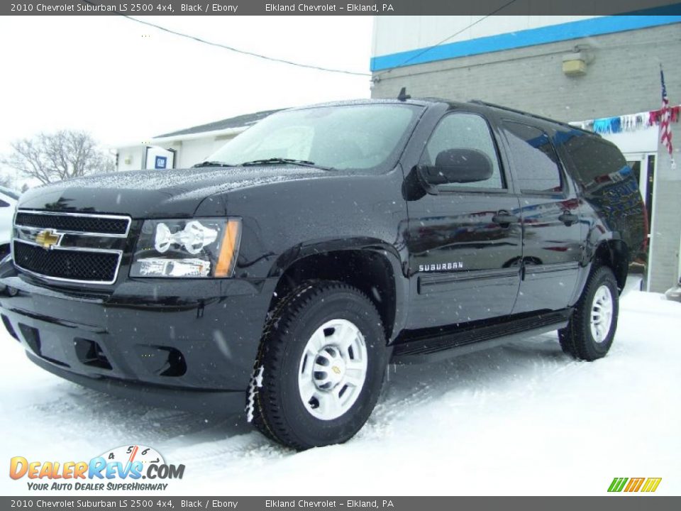 2010 Chevrolet Suburban LS 2500 4x4 Black / Ebony Photo #1