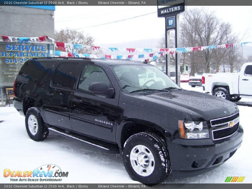 2010 Chevrolet Suburban LS 2500 4x4 Black / Ebony Photo #3