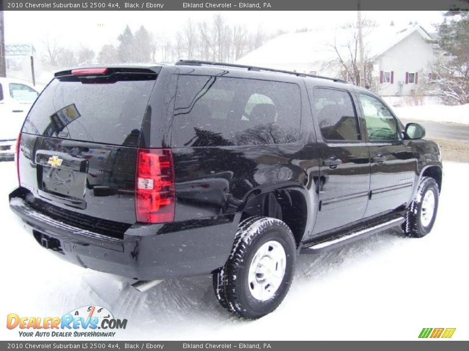 2010 Chevrolet Suburban LS 2500 4x4 Black / Ebony Photo #5