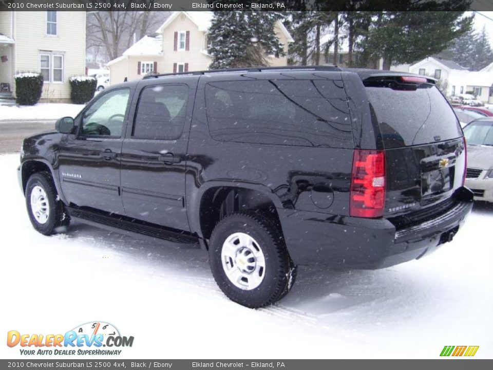 2010 Chevrolet Suburban LS 2500 4x4 Black / Ebony Photo #7