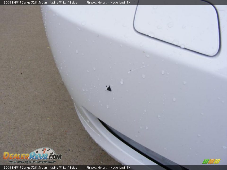 2008 BMW 5 Series 528i Sedan Alpine White / Beige Photo #12