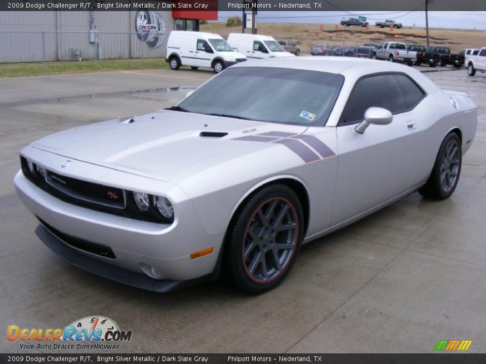 2009 Dodge Challenger R/T Bright Silver Metallic / Dark Slate Gray Photo #7