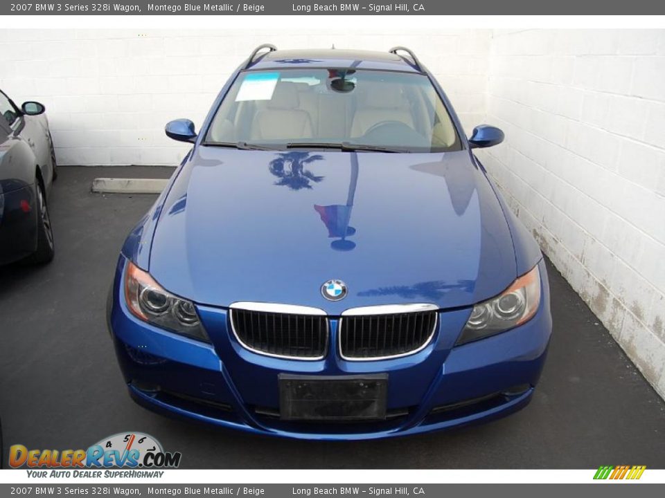 2007 BMW 3 Series 328i Wagon Montego Blue Metallic / Beige Photo #3