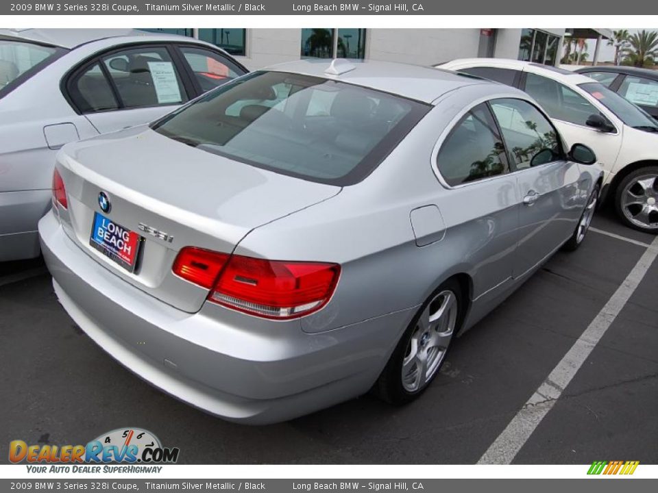 2009 BMW 3 Series 328i Coupe Titanium Silver Metallic / Black Photo #2