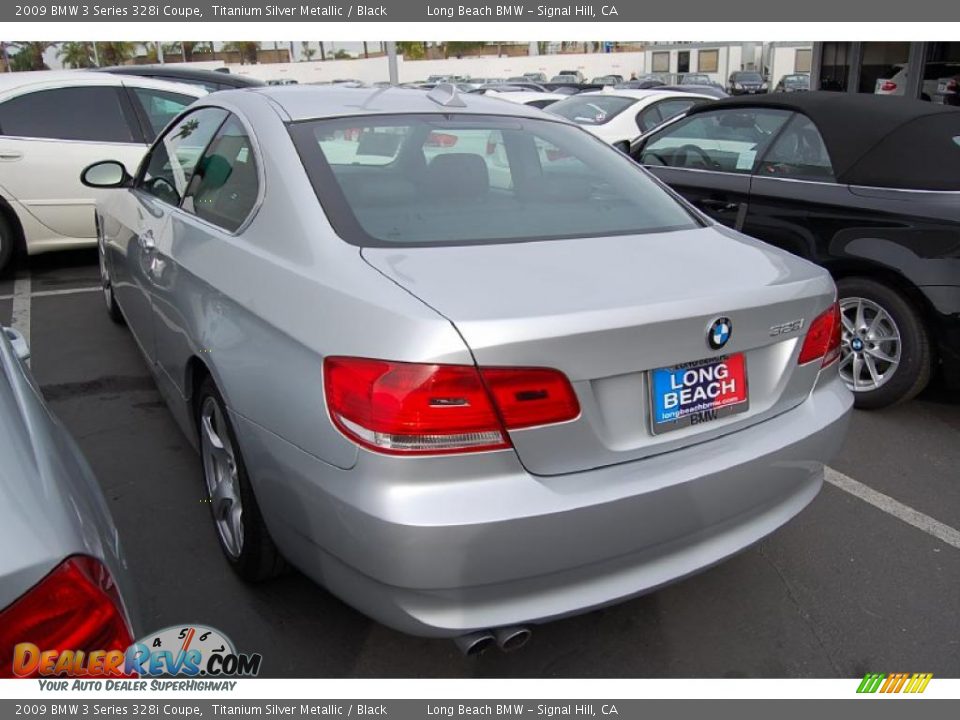 2009 BMW 3 Series 328i Coupe Titanium Silver Metallic / Black Photo #4