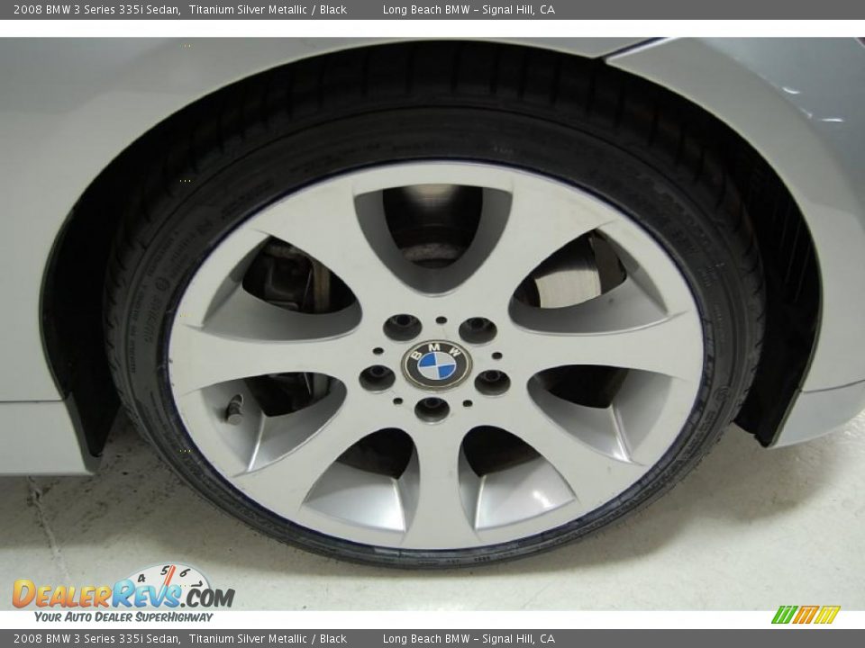 2008 BMW 3 Series 335i Sedan Titanium Silver Metallic / Black Photo #3