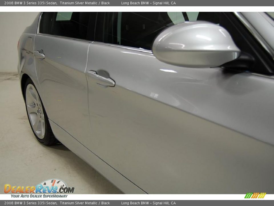 2008 BMW 3 Series 335i Sedan Titanium Silver Metallic / Black Photo #4