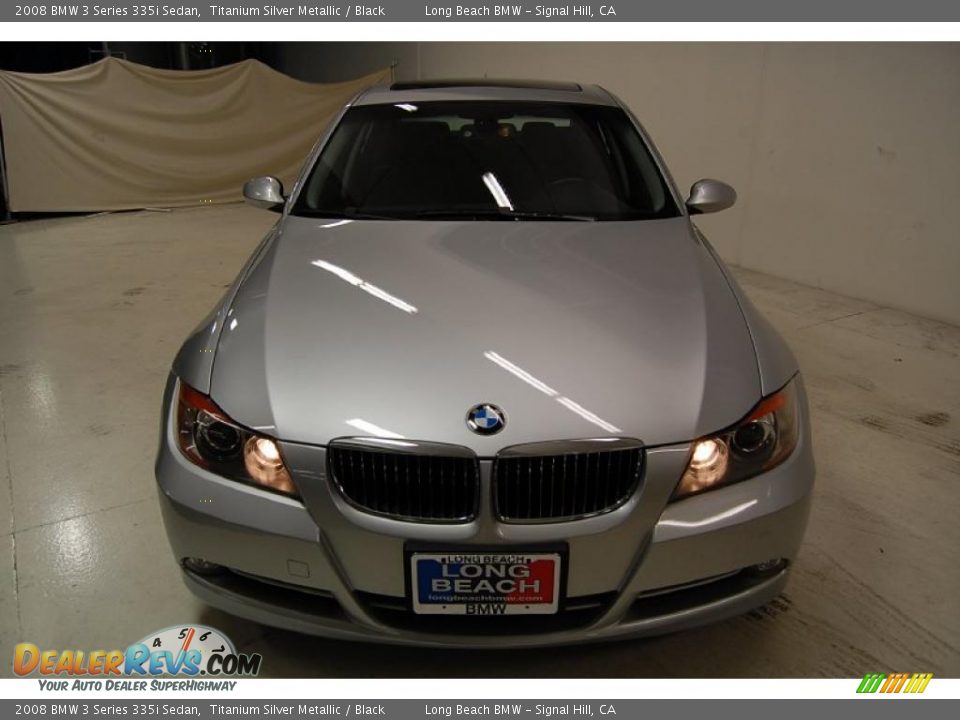 2008 BMW 3 Series 335i Sedan Titanium Silver Metallic / Black Photo #5