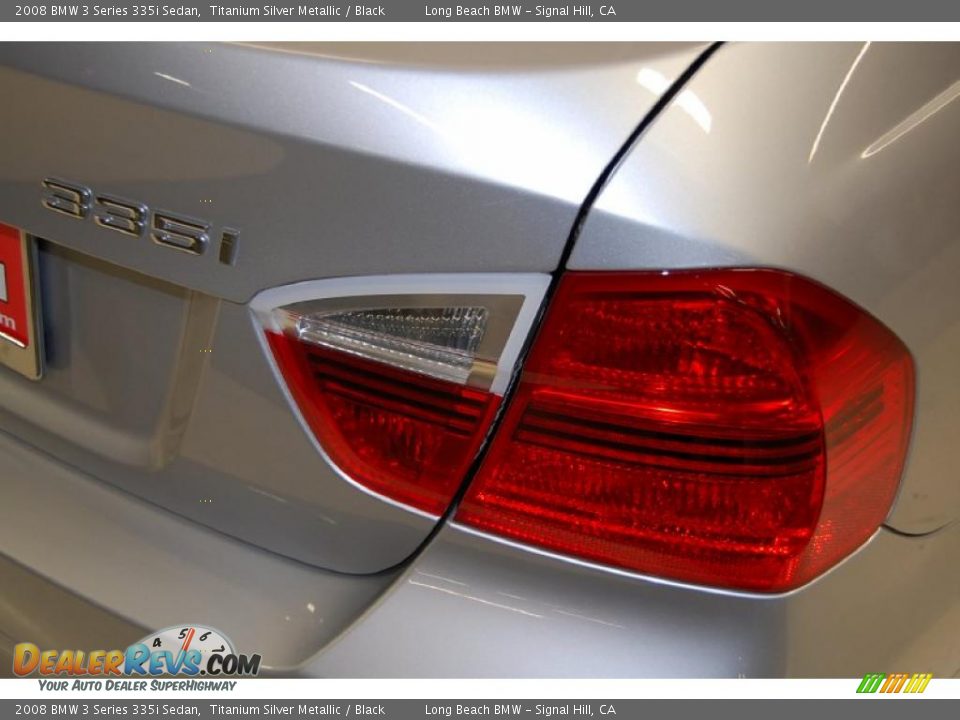 2008 BMW 3 Series 335i Sedan Titanium Silver Metallic / Black Photo #8