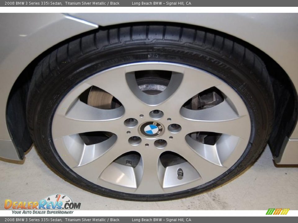 2008 BMW 3 Series 335i Sedan Titanium Silver Metallic / Black Photo #11