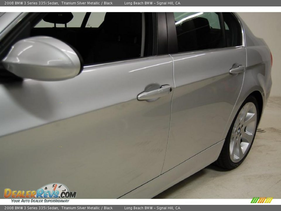2008 BMW 3 Series 335i Sedan Titanium Silver Metallic / Black Photo #12