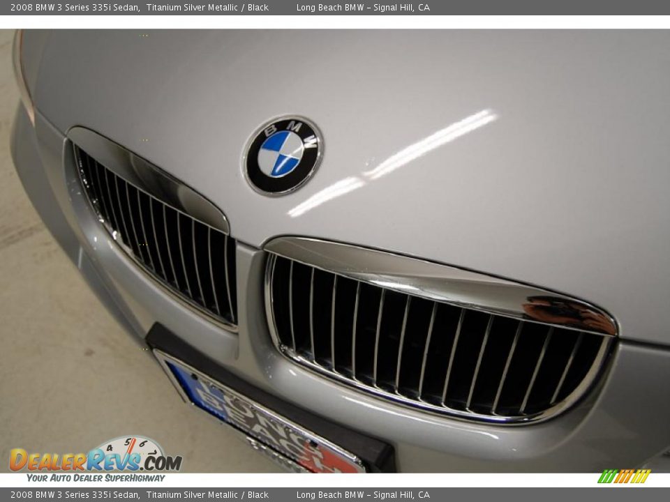 2008 BMW 3 Series 335i Sedan Titanium Silver Metallic / Black Photo #13