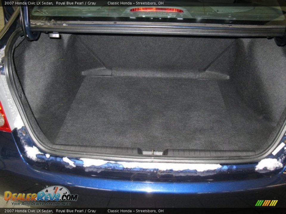 2007 Honda Civic LX Sedan Royal Blue Pearl / Gray Photo #11