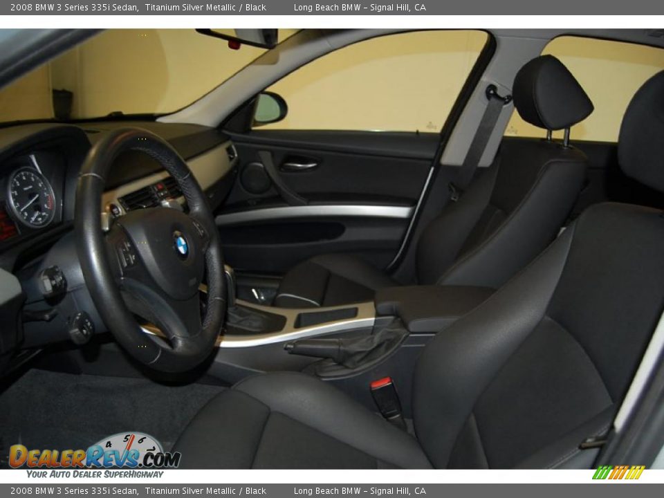 2008 BMW 3 Series 335i Sedan Titanium Silver Metallic / Black Photo #18