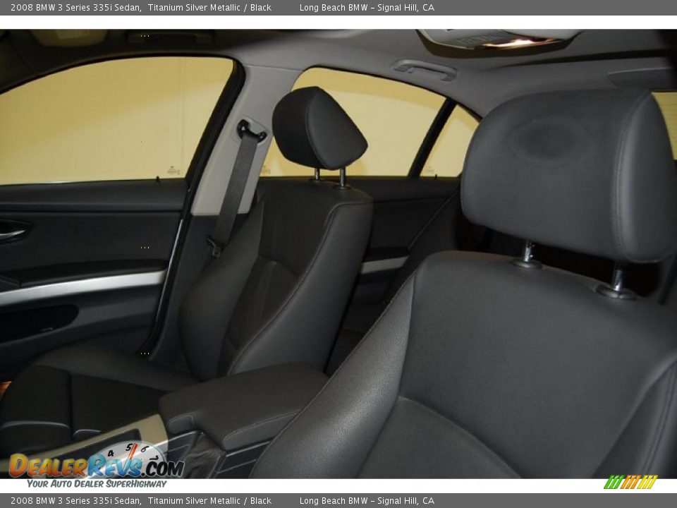 2008 BMW 3 Series 335i Sedan Titanium Silver Metallic / Black Photo #19