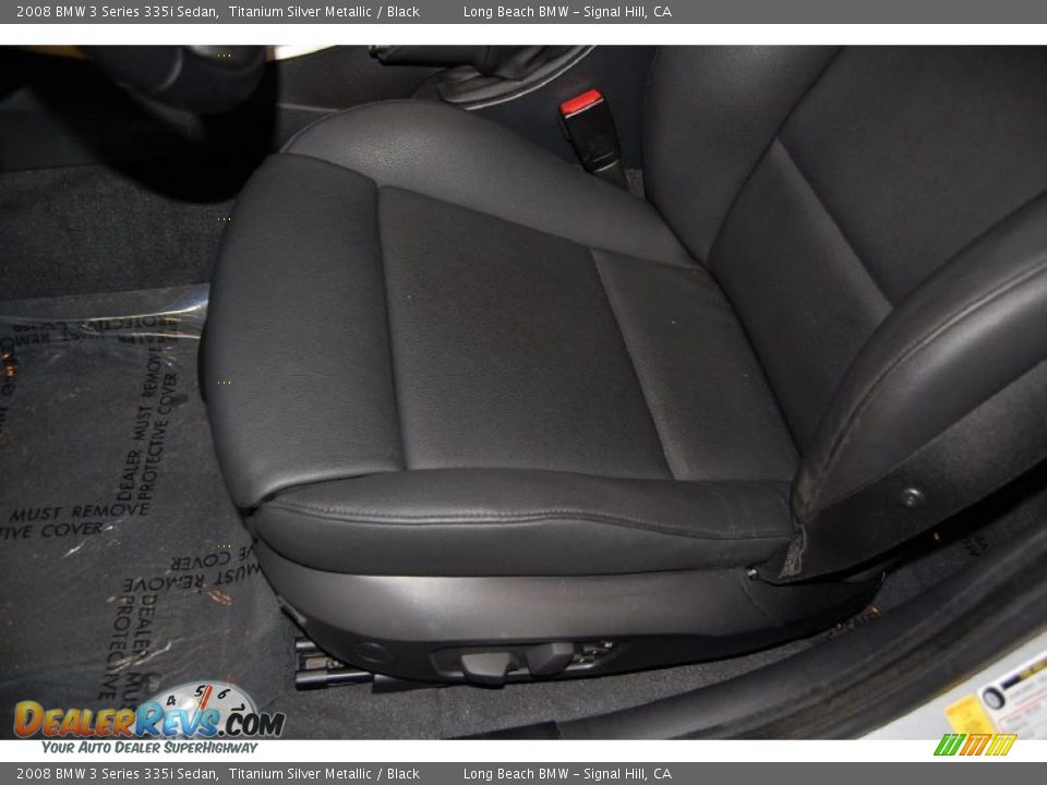 2008 BMW 3 Series 335i Sedan Titanium Silver Metallic / Black Photo #20
