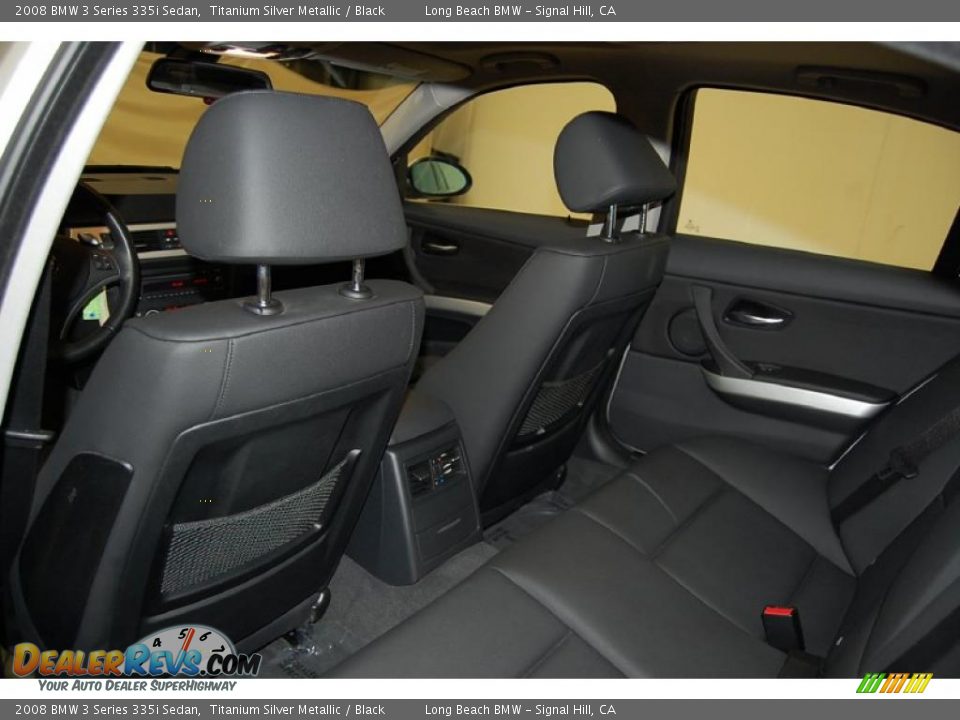 2008 BMW 3 Series 335i Sedan Titanium Silver Metallic / Black Photo #23