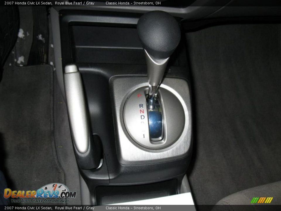 2007 Honda Civic LX Sedan Royal Blue Pearl / Gray Photo #18