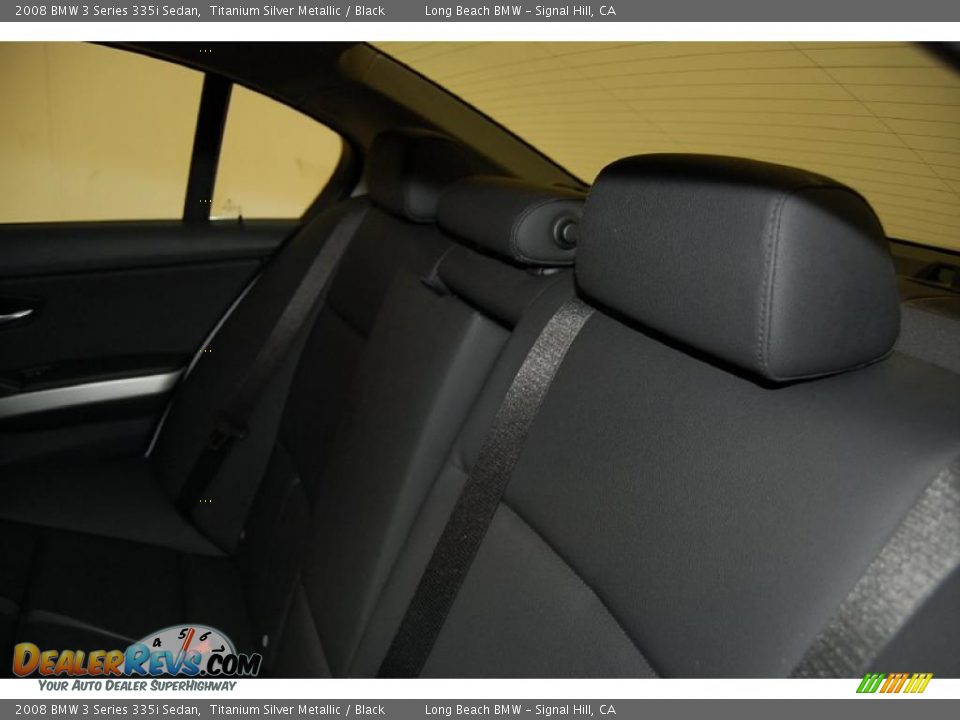 2008 BMW 3 Series 335i Sedan Titanium Silver Metallic / Black Photo #25