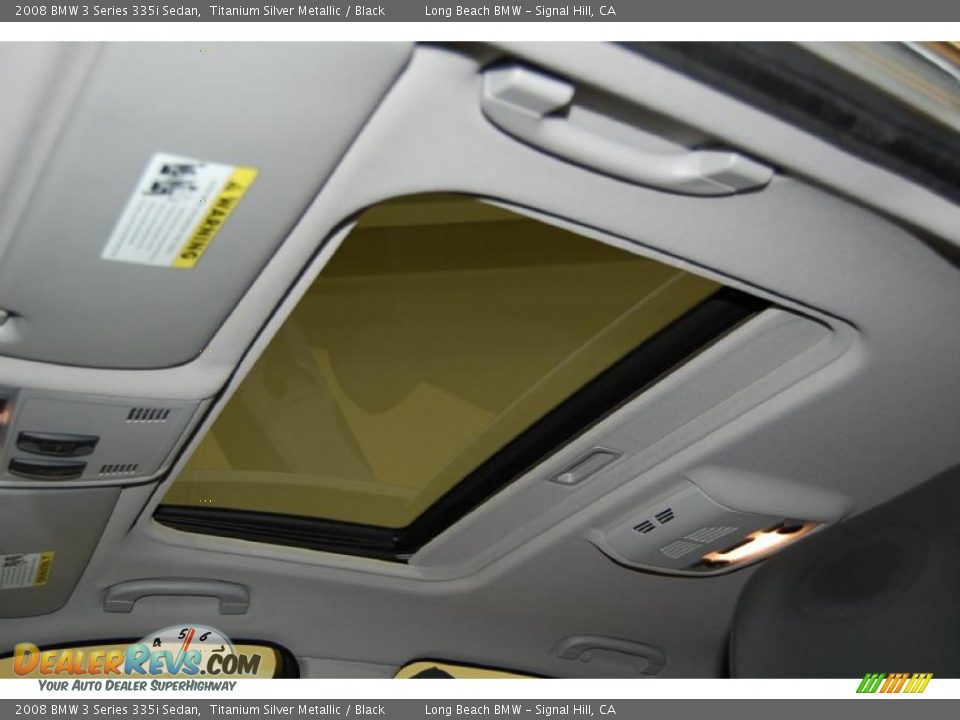 2008 BMW 3 Series 335i Sedan Titanium Silver Metallic / Black Photo #29