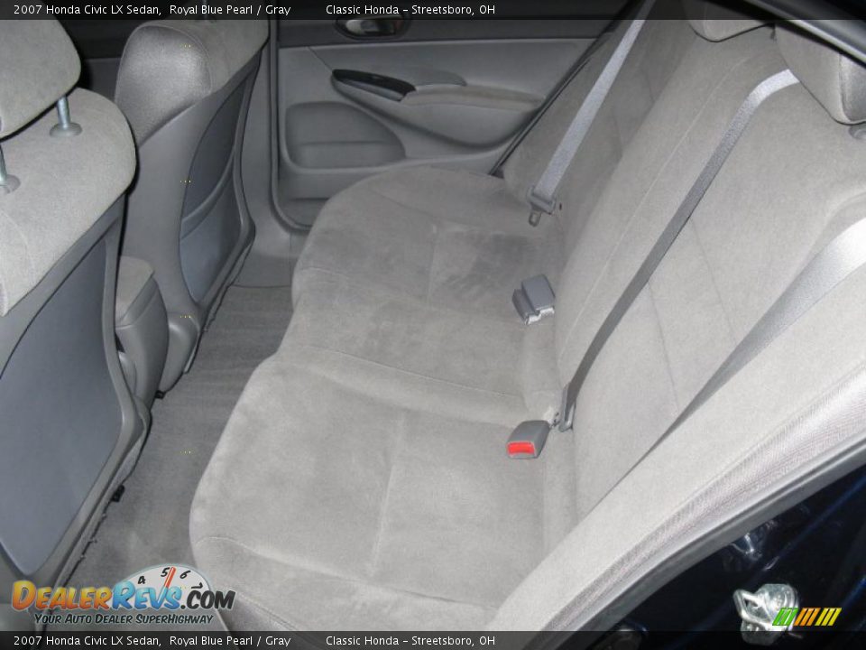2007 Honda Civic LX Sedan Royal Blue Pearl / Gray Photo #21