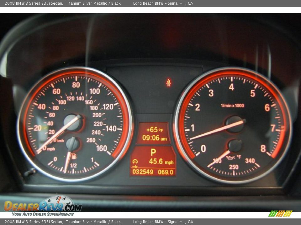 2008 BMW 3 Series 335i Sedan Titanium Silver Metallic / Black Photo #30