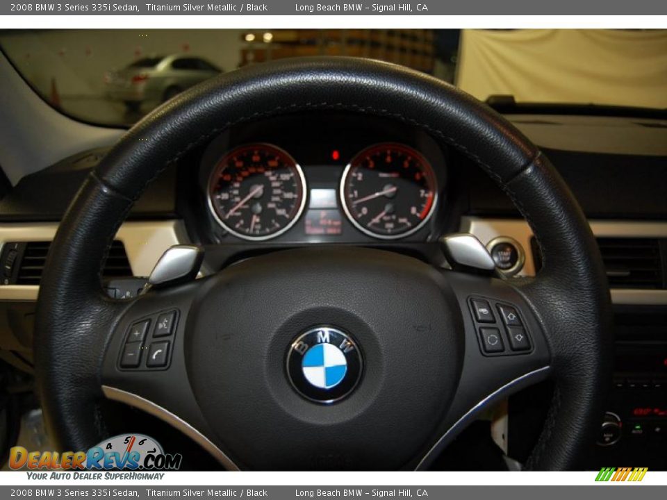 2008 BMW 3 Series 335i Sedan Titanium Silver Metallic / Black Photo #31