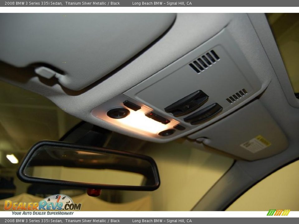 2008 BMW 3 Series 335i Sedan Titanium Silver Metallic / Black Photo #35