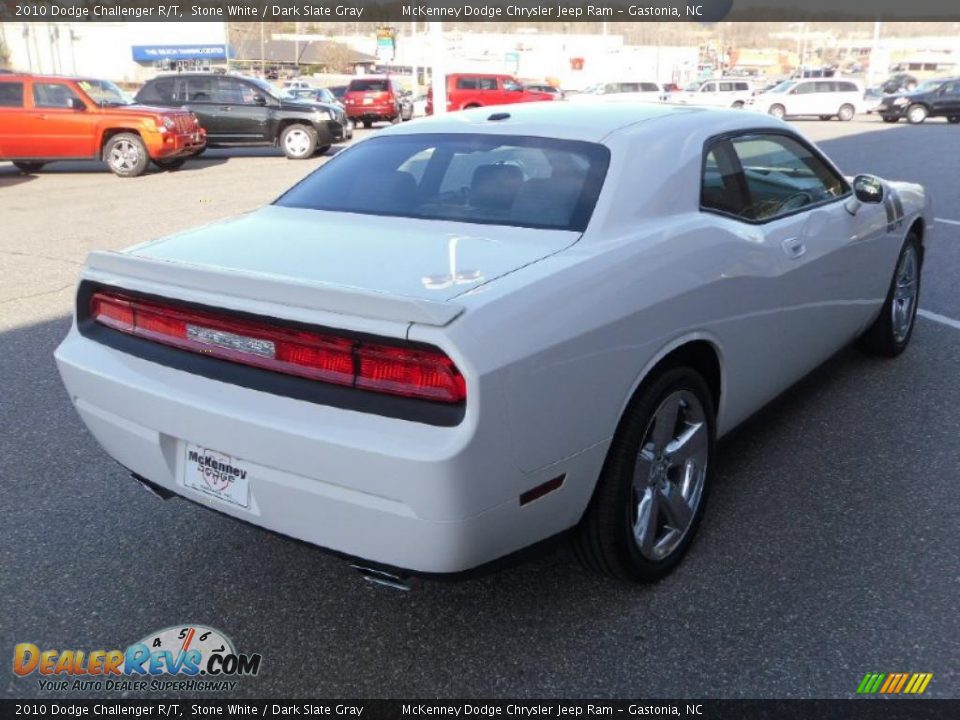 2010 Dodge Challenger R/T Stone White / Dark Slate Gray Photo #4