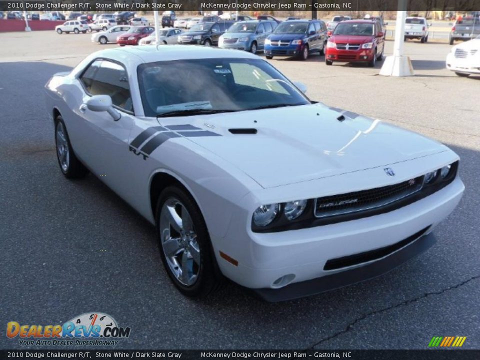 2010 Dodge Challenger R/T Stone White / Dark Slate Gray Photo #5