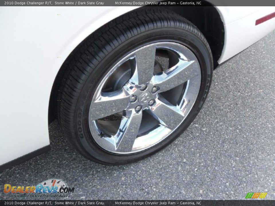 2010 Dodge Challenger R/T Stone White / Dark Slate Gray Photo #11