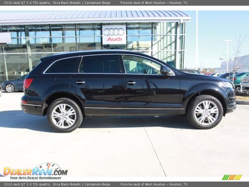 2010 Audi Q7 3.0 TDI quattro Orca Black Metallic / Cardamom Beige Photo #3