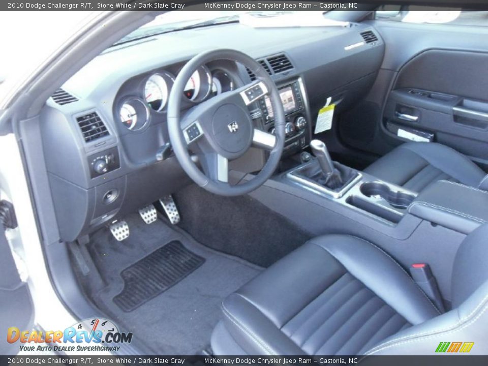 2010 Dodge Challenger R/T Stone White / Dark Slate Gray Photo #21