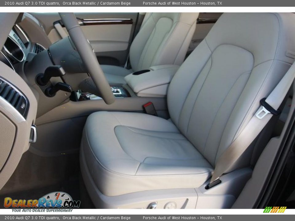 2010 Audi Q7 3.0 TDI quattro Orca Black Metallic / Cardamom Beige Photo #7