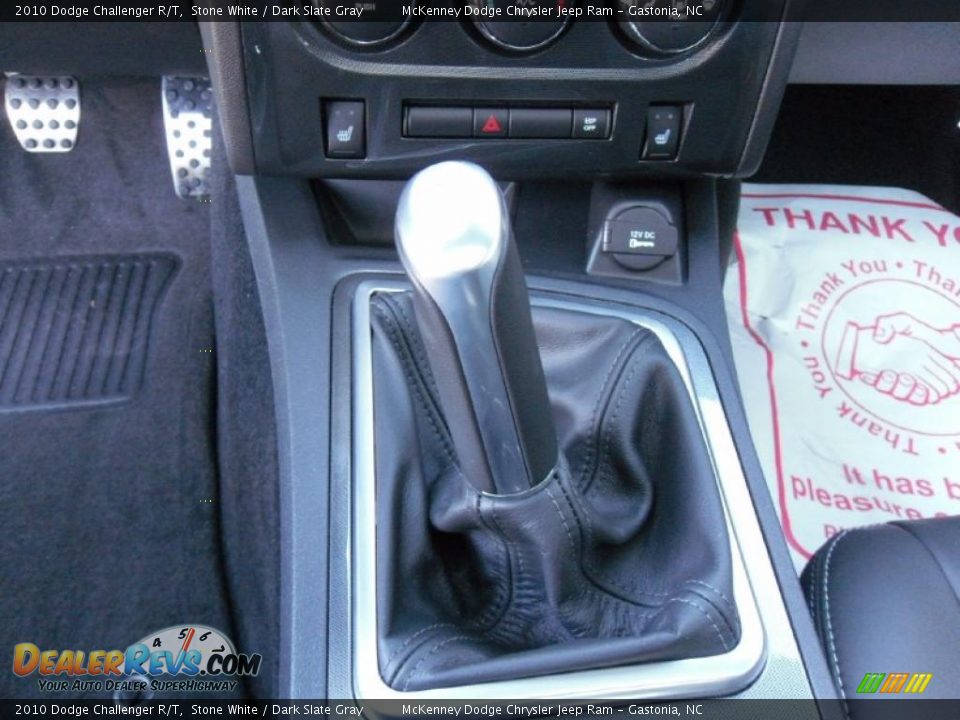 2010 Dodge Challenger R/T Stone White / Dark Slate Gray Photo #23