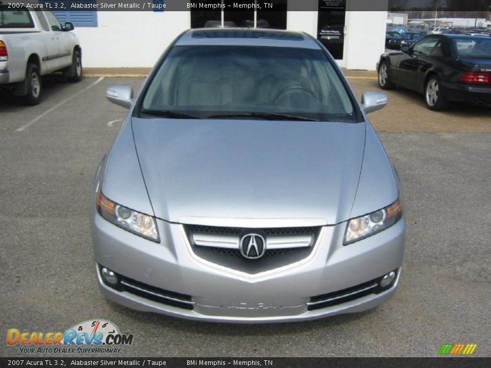 2007 Acura TL 3.2 Alabaster Silver Metallic / Taupe Photo #8