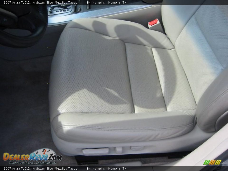 2007 Acura TL 3.2 Alabaster Silver Metallic / Taupe Photo #10