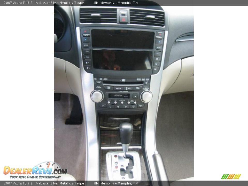 2007 Acura TL 3.2 Alabaster Silver Metallic / Taupe Photo #14
