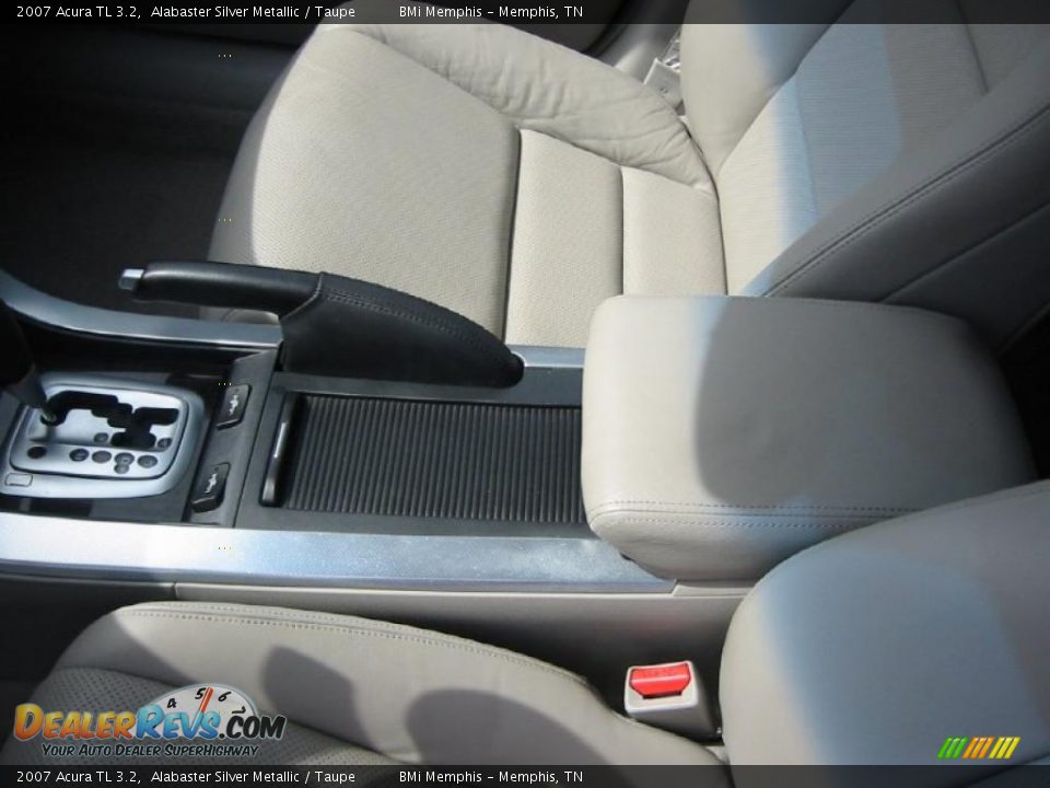 2007 Acura TL 3.2 Alabaster Silver Metallic / Taupe Photo #15