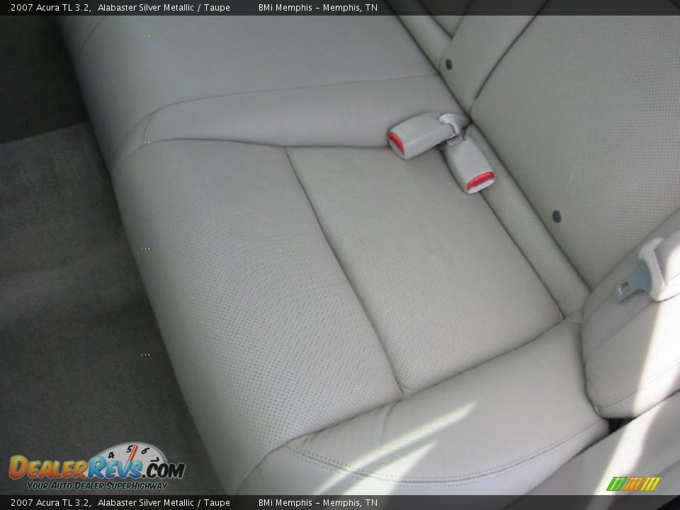 2007 Acura TL 3.2 Alabaster Silver Metallic / Taupe Photo #22