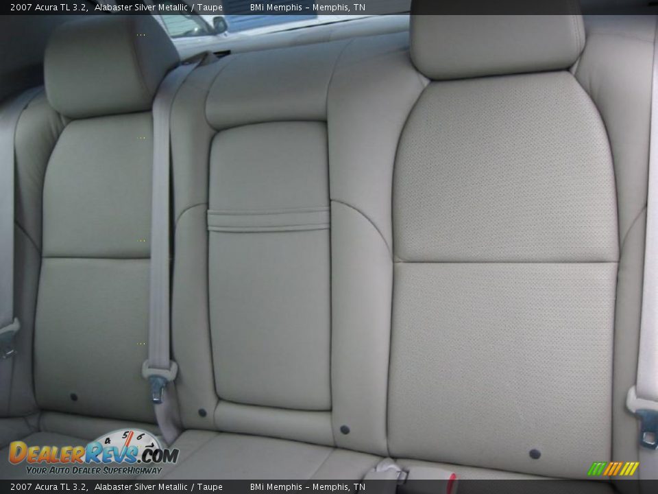 2007 Acura TL 3.2 Alabaster Silver Metallic / Taupe Photo #23