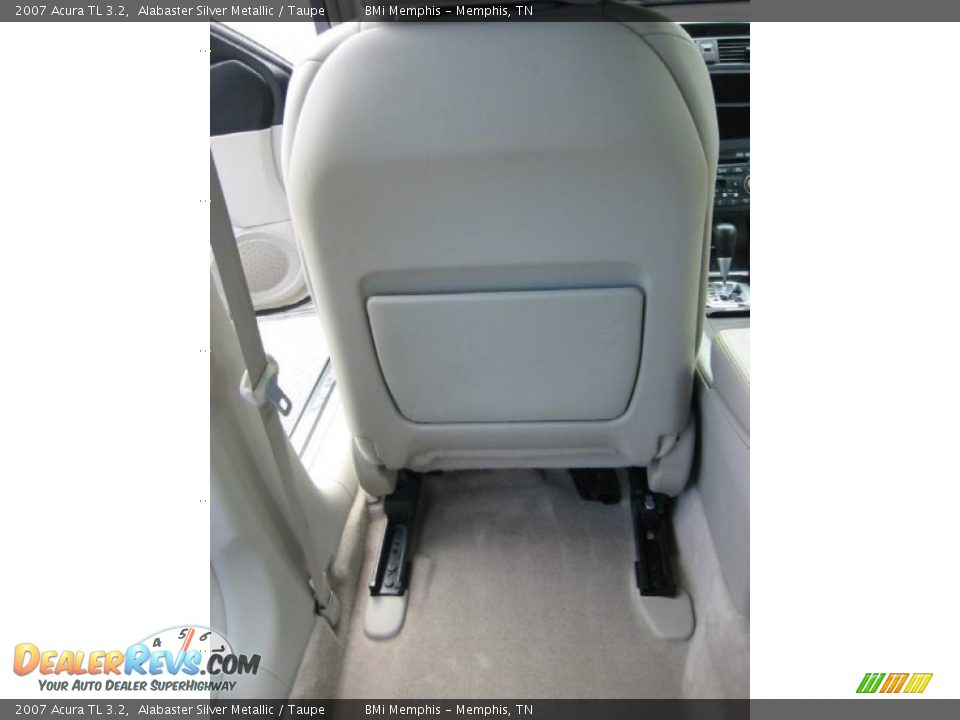 2007 Acura TL 3.2 Alabaster Silver Metallic / Taupe Photo #24