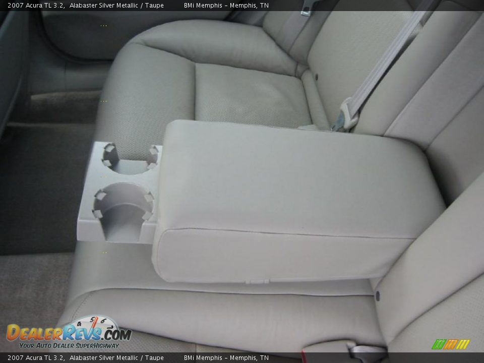 2007 Acura TL 3.2 Alabaster Silver Metallic / Taupe Photo #25