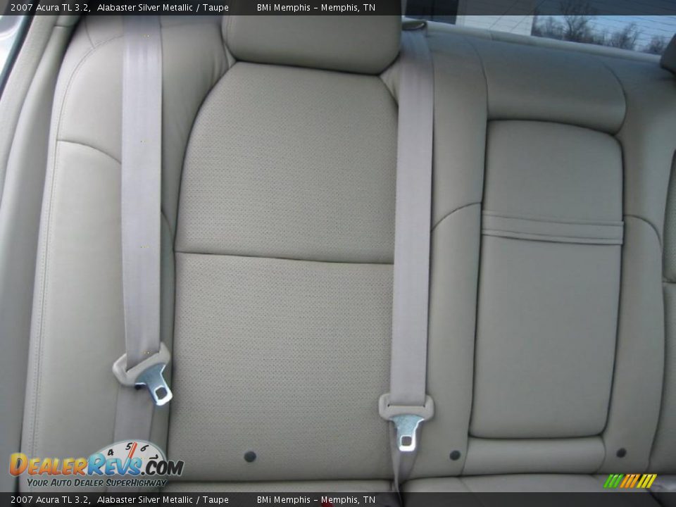 2007 Acura TL 3.2 Alabaster Silver Metallic / Taupe Photo #28