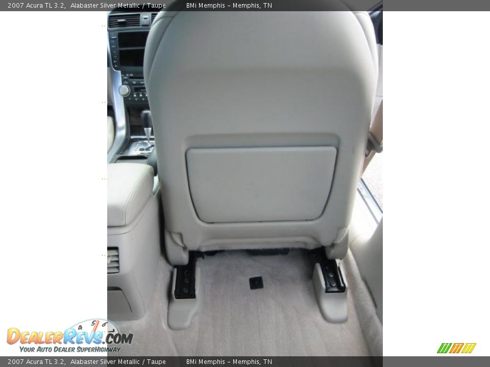 2007 Acura TL 3.2 Alabaster Silver Metallic / Taupe Photo #29