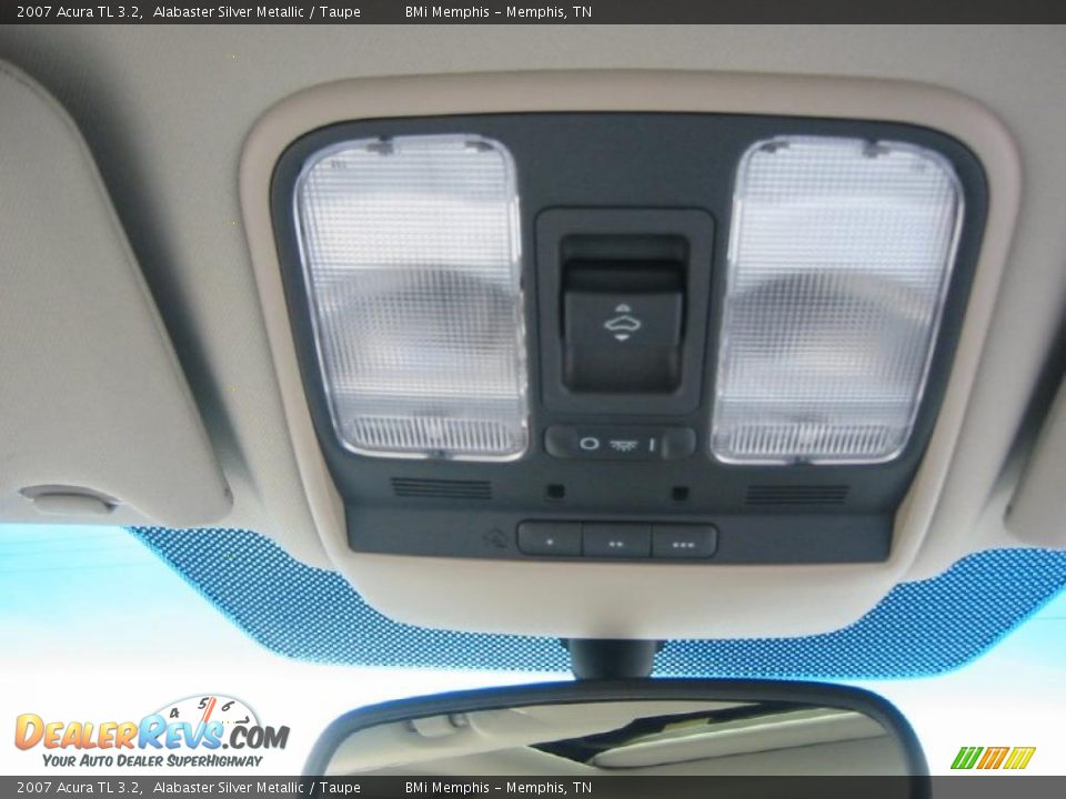 2007 Acura TL 3.2 Alabaster Silver Metallic / Taupe Photo #32