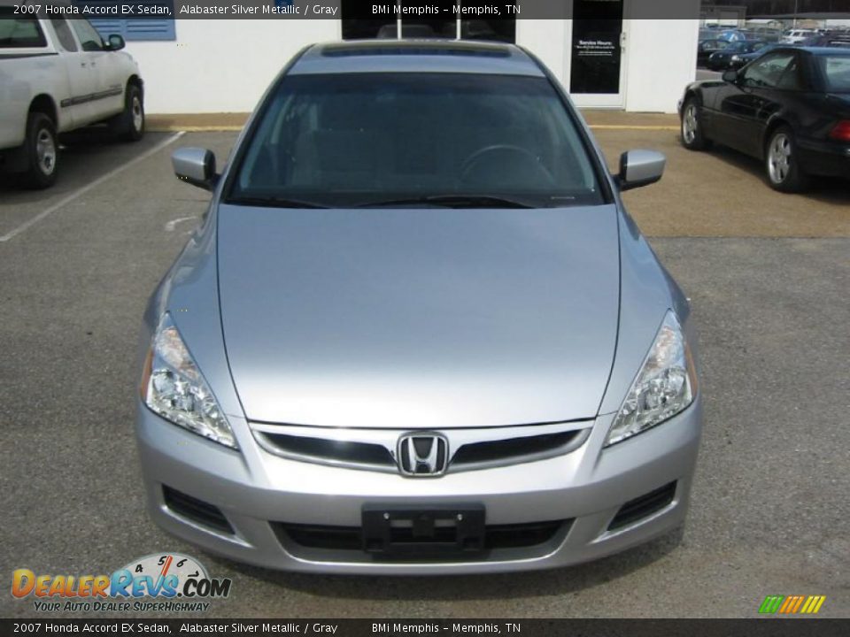2007 Honda Accord EX Sedan Alabaster Silver Metallic / Gray Photo #8