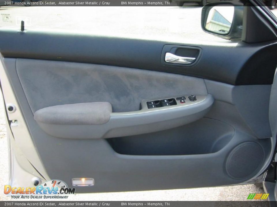 2007 Honda Accord EX Sedan Alabaster Silver Metallic / Gray Photo #9
