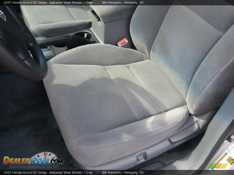 2007 Honda Accord EX Sedan Alabaster Silver Metallic / Gray Photo #10